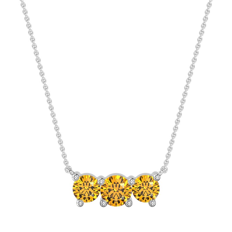 Three-stone Classic Necklace