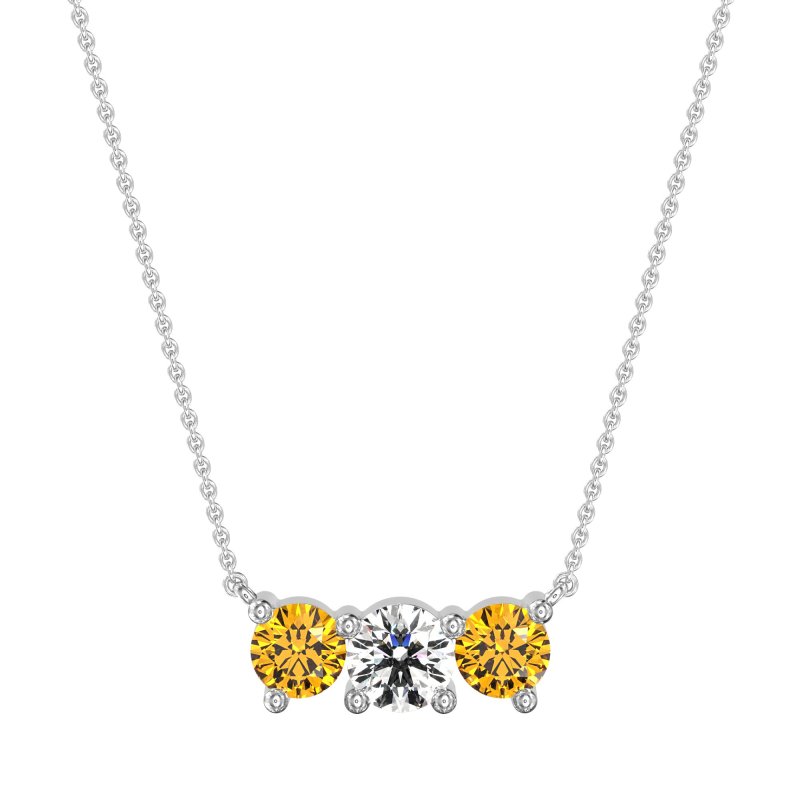 Three-stone Classic Necklace
