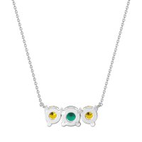 Three-stone Classic Necklace