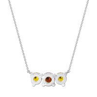 Three-stone Classic Necklace