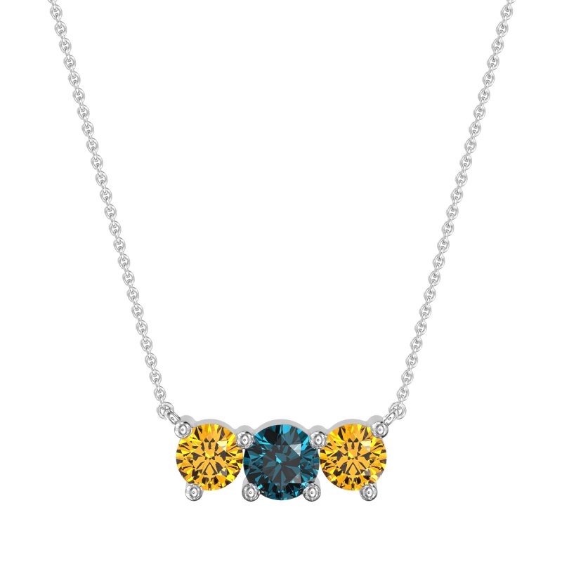 Three-stone Classic Necklace