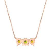 Three-stone Classic Necklace