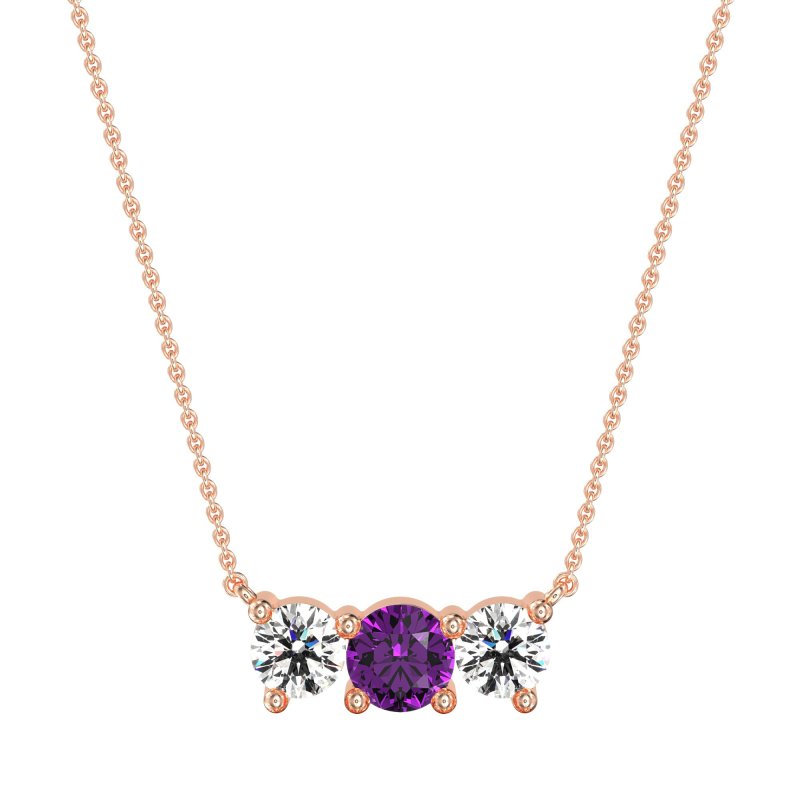 Three-stone Classic Necklace