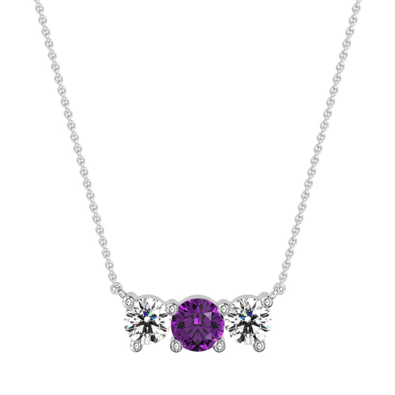 Three-stone Classic Necklace