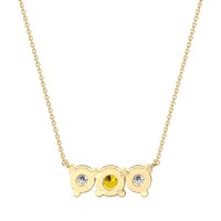 Three-stone Classic Necklace