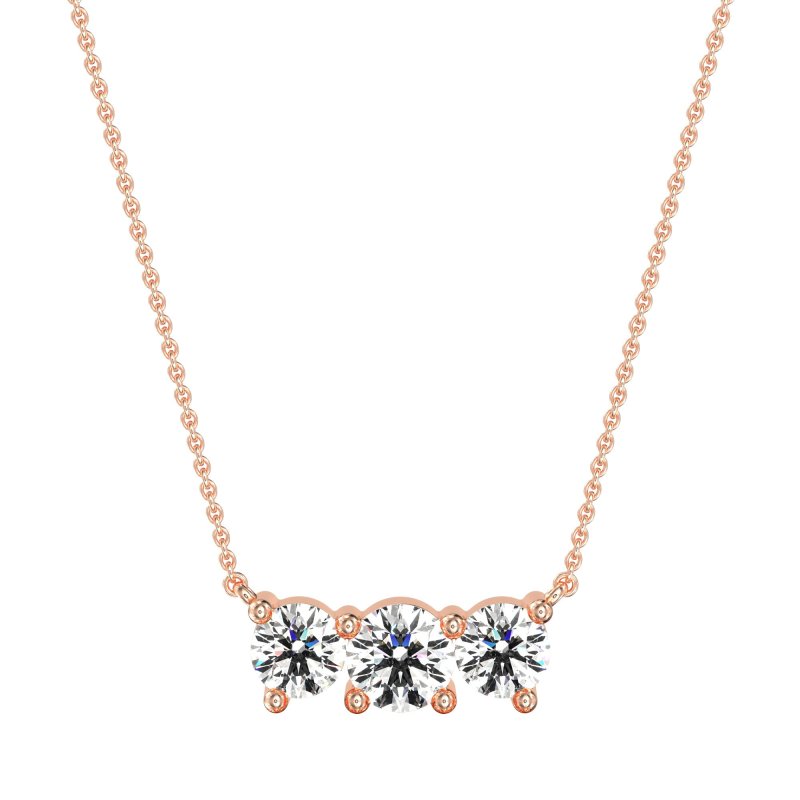 Three-stone Classic Necklace