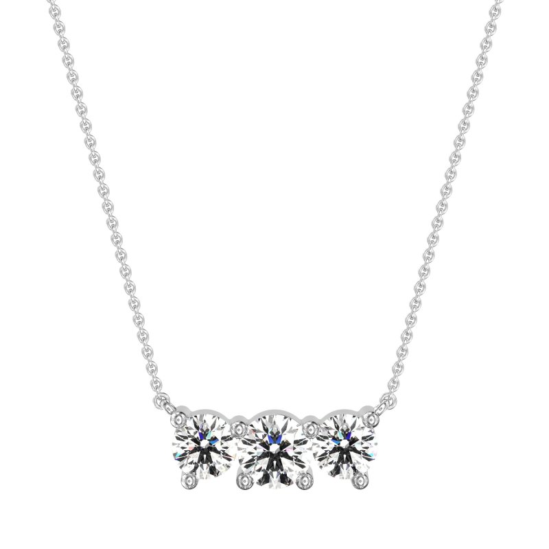 Three-stone Classic Necklace