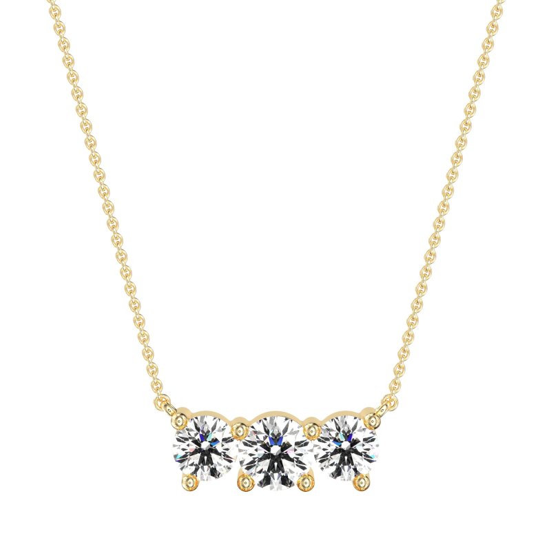 Three-stone Classic Necklace