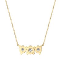 Three-stone Classic Necklace