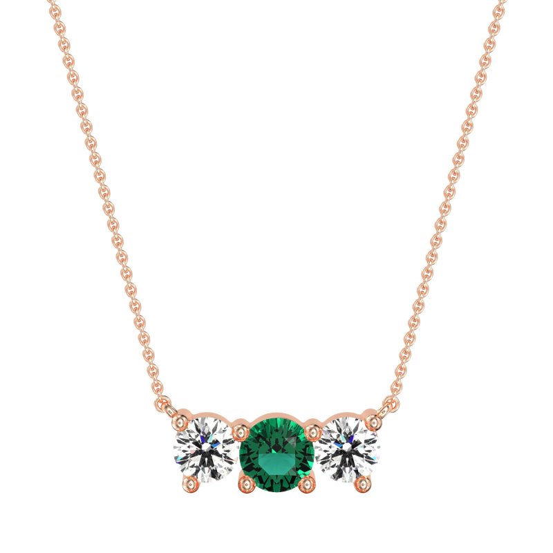 Three-stone Classic Necklace