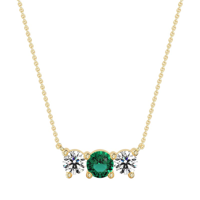 Three-stone Classic Necklace
