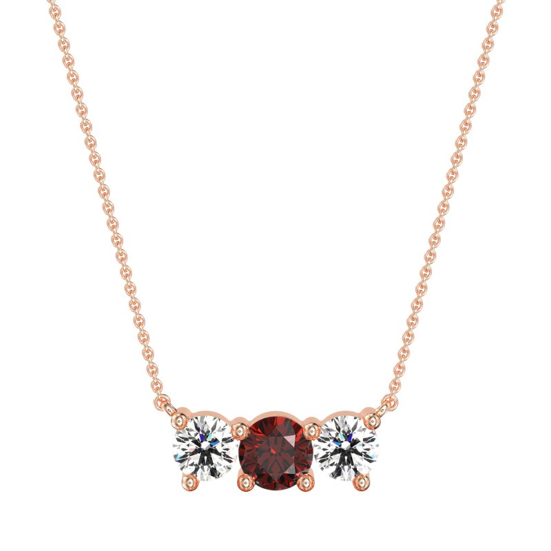 Three-stone Classic Necklace