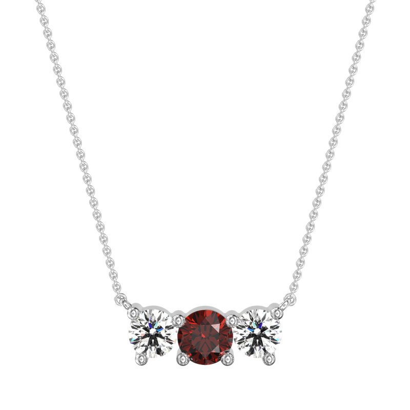 Three-stone Classic Necklace