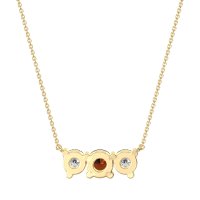 Three-stone Classic Necklace