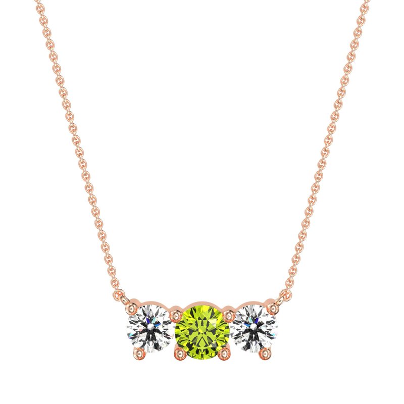 Three-stone Classic Necklace