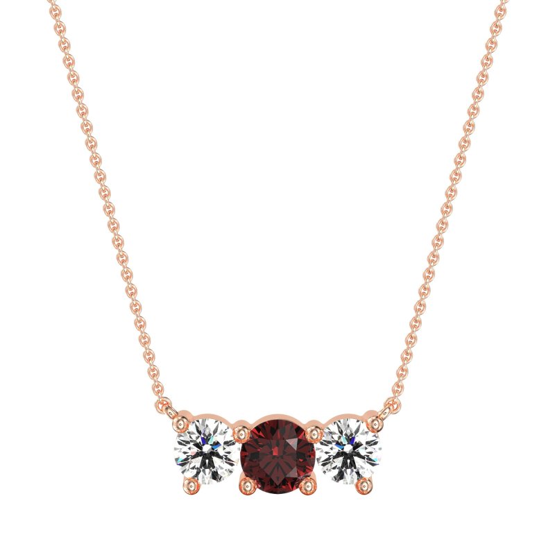 Three-stone Classic Necklace