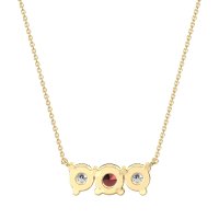 Three-stone Classic Necklace
