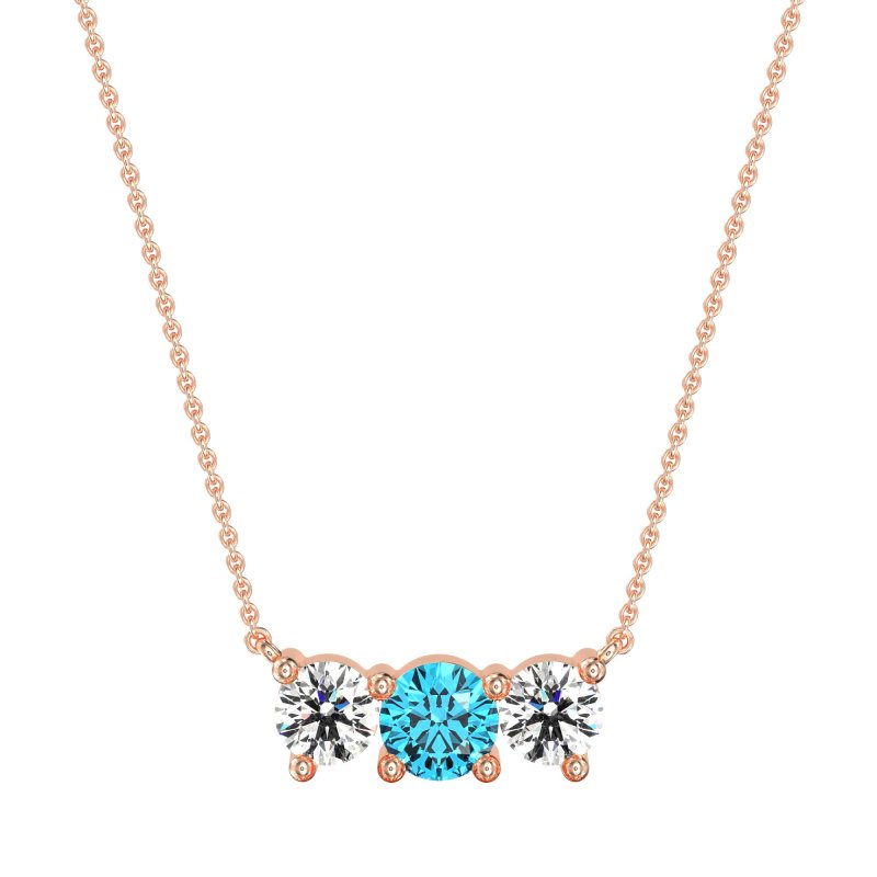 Three-stone Classic Necklace