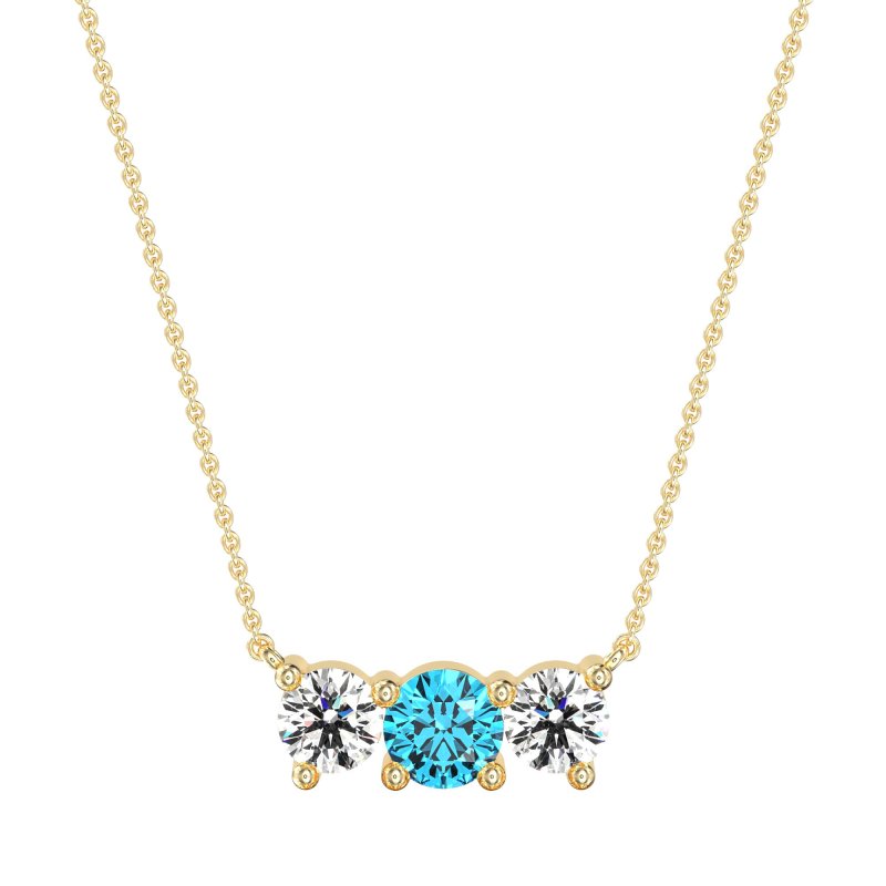 Three-stone Classic Necklace