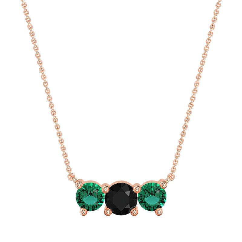 Three-stone Classic Necklace