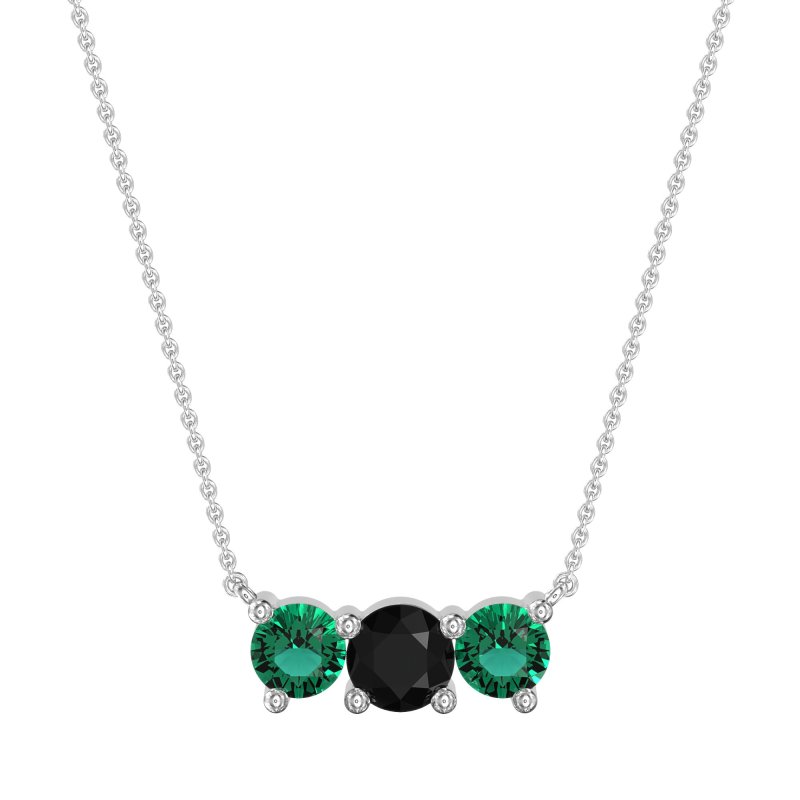 Three-stone Classic Necklace