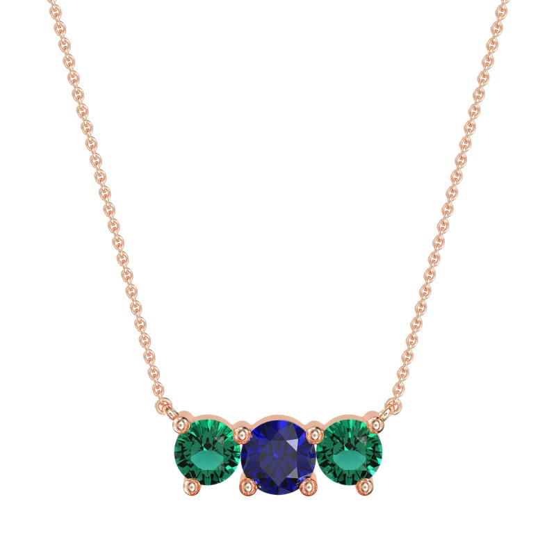 Three-stone Classic Necklace
