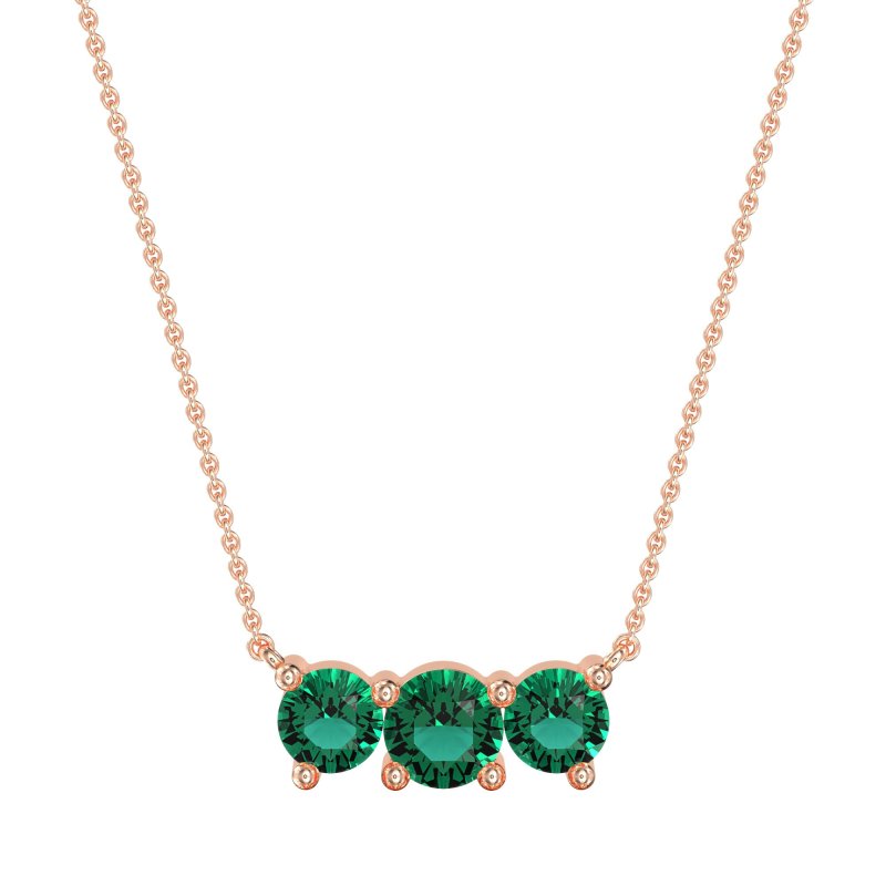 Three-stone Classic Necklace