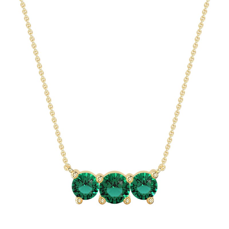 Three-stone Classic Necklace