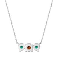 Three-stone Classic Necklace