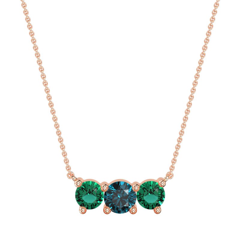 Three-stone Classic Necklace