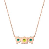 Three-stone Classic Necklace