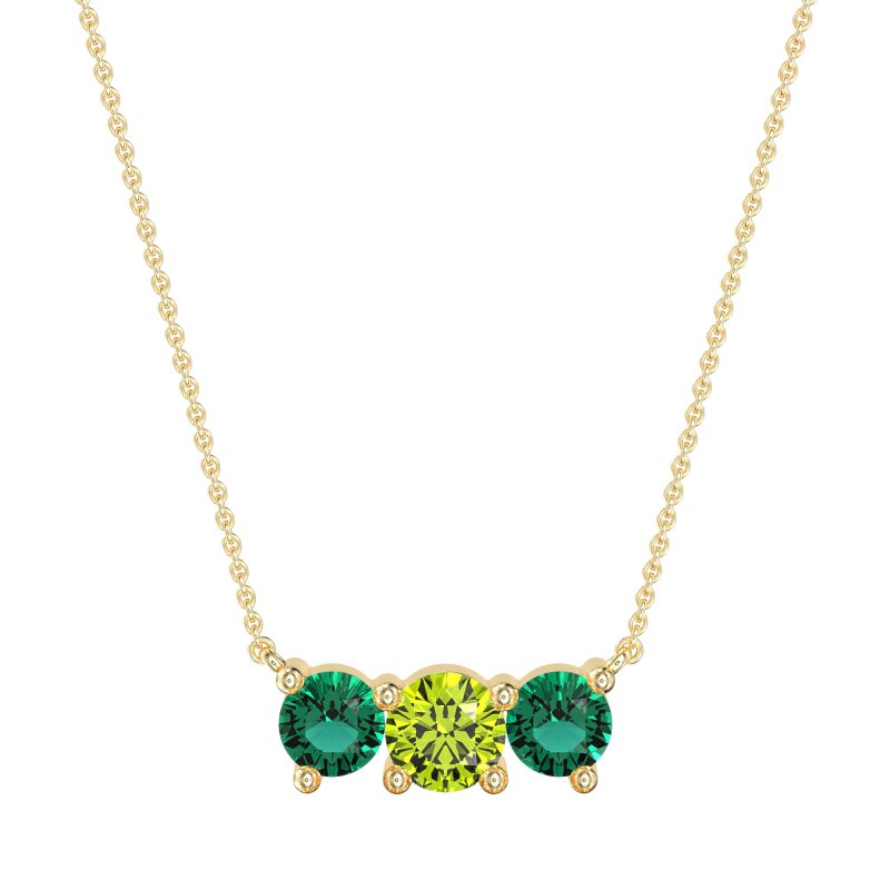 Three-stone Classic Necklace