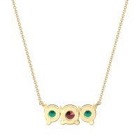 Three-stone Classic Necklace