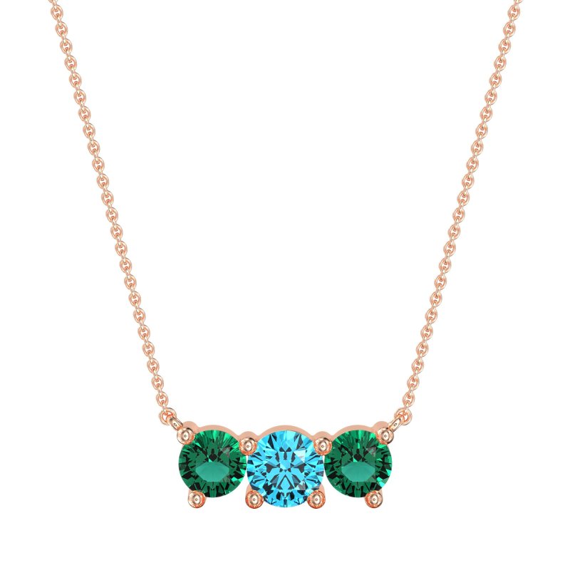 Three-stone Classic Necklace