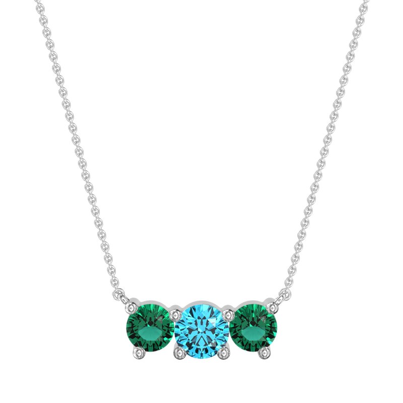 Three-stone Classic Necklace
