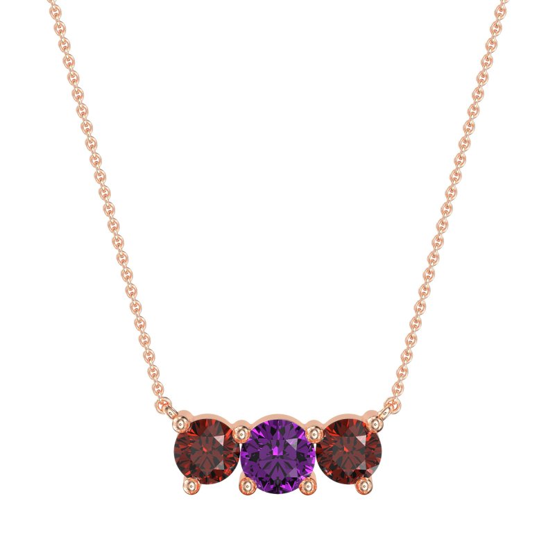 Three-stone Classic Necklace