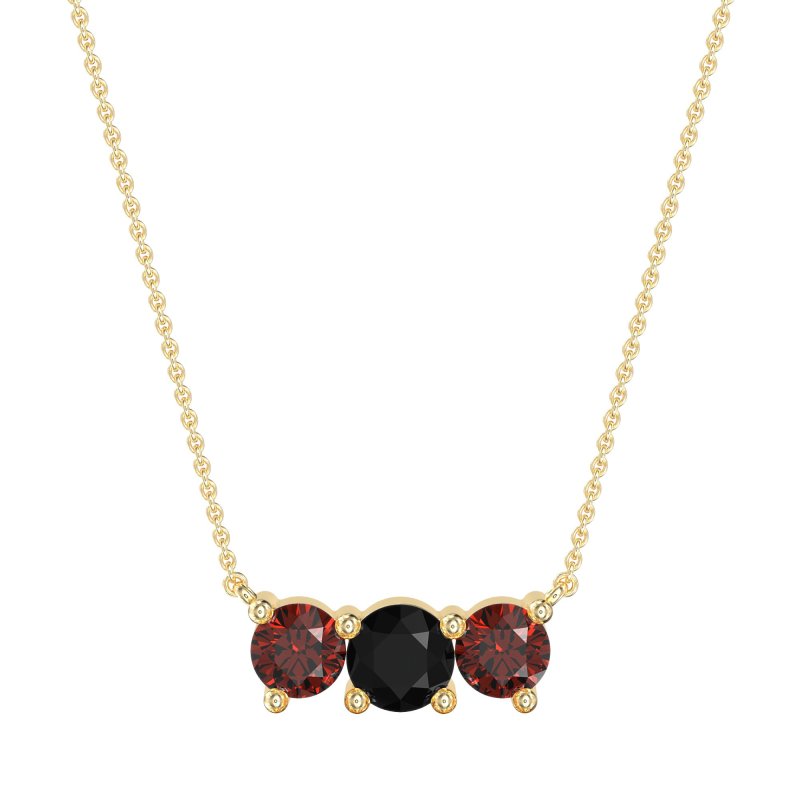 Three-stone Classic Necklace