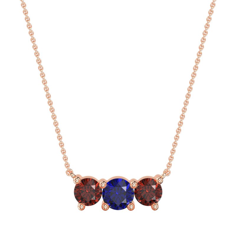 Three-stone Classic Necklace