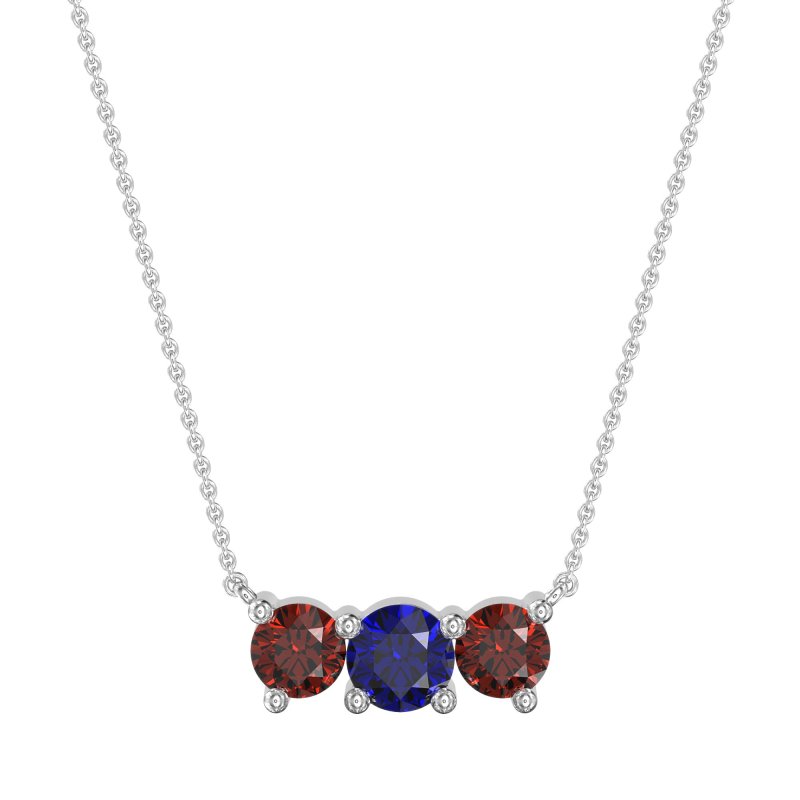 Three-stone Classic Necklace