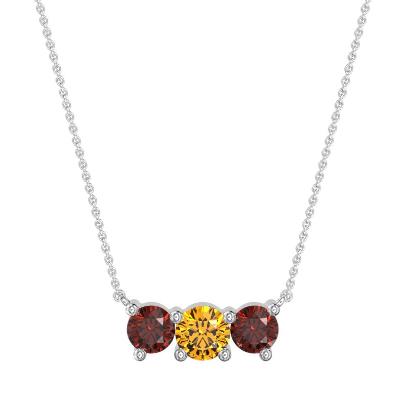 Three-stone Classic Necklace
