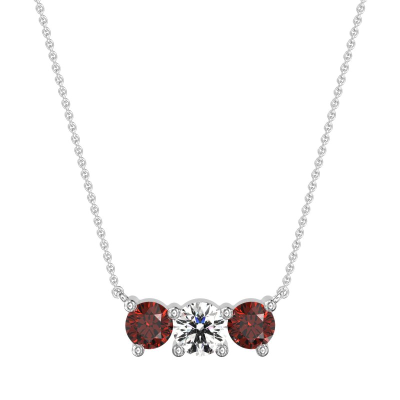 Three-stone Classic Necklace