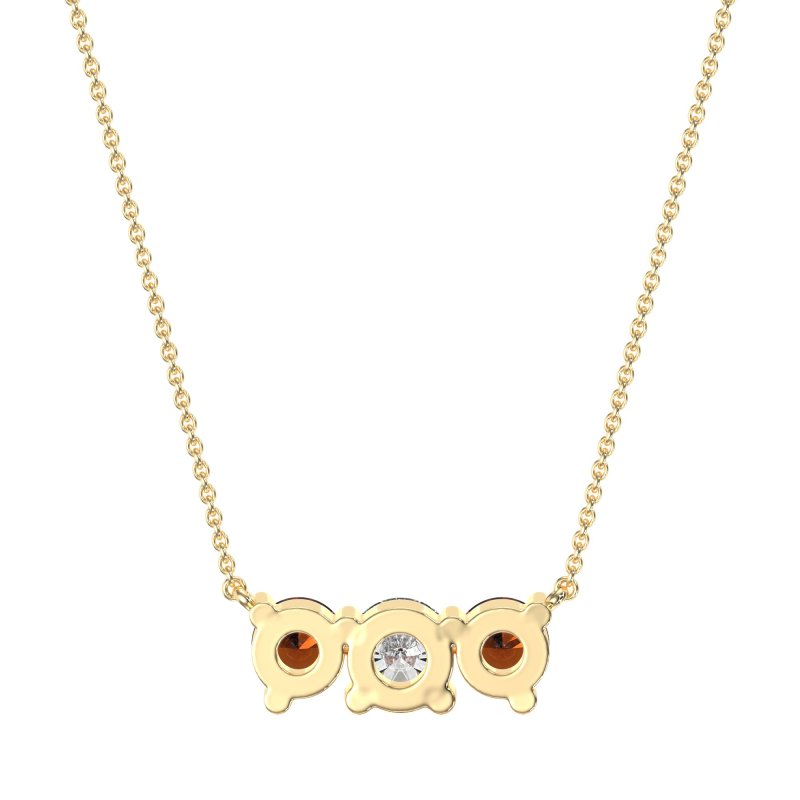 Three-stone Classic Necklace