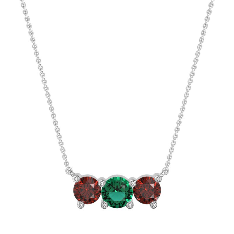 Three-stone Classic Necklace