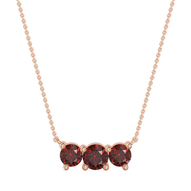 Three-stone Classic Necklace
