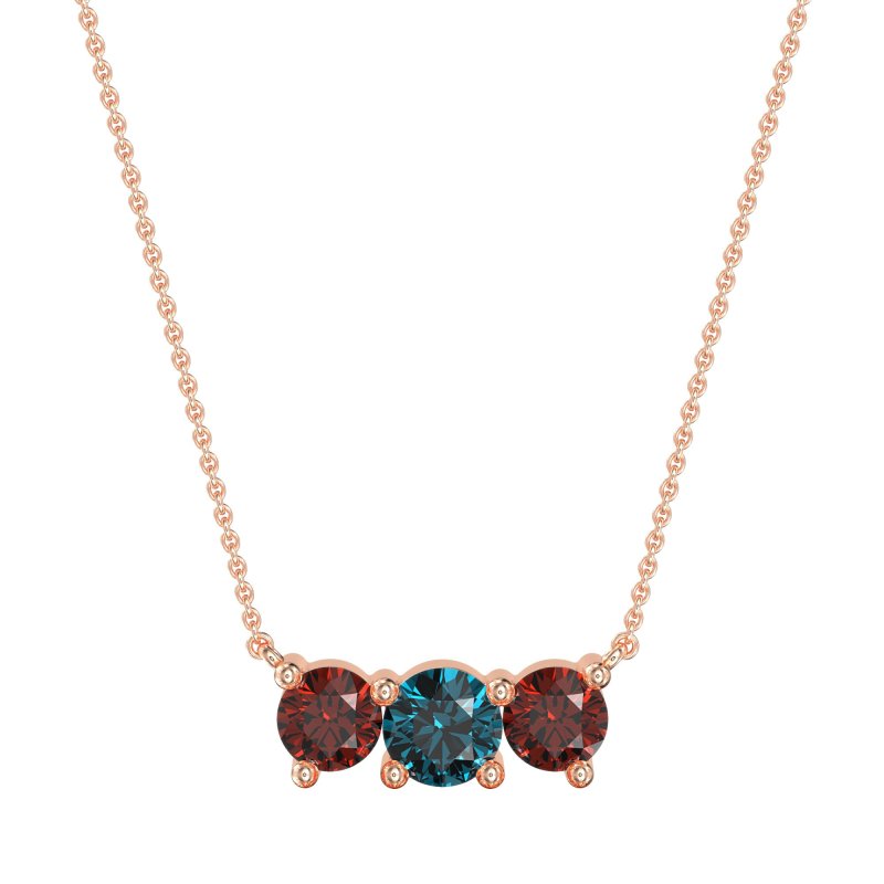 Three-stone Classic Necklace