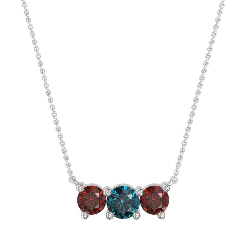 Three-stone Classic Necklace