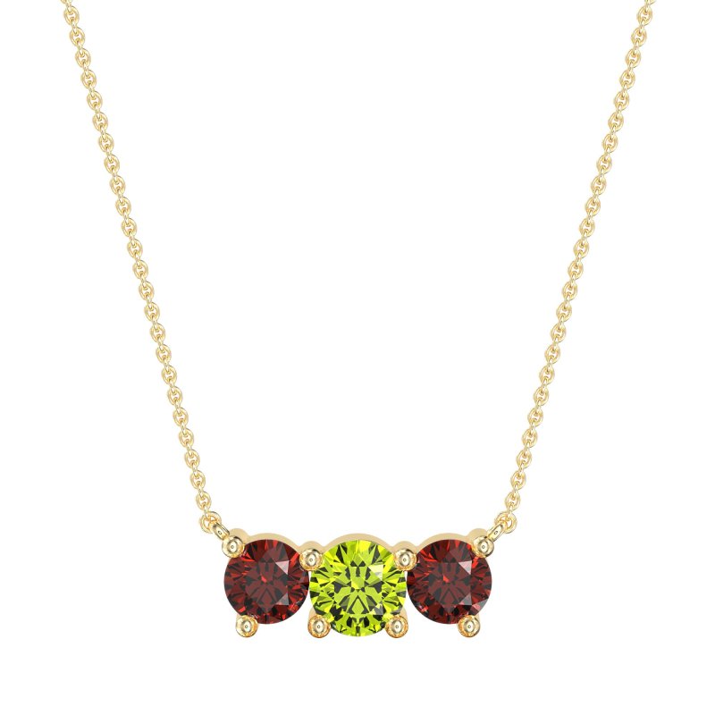 Three-stone Classic Necklace