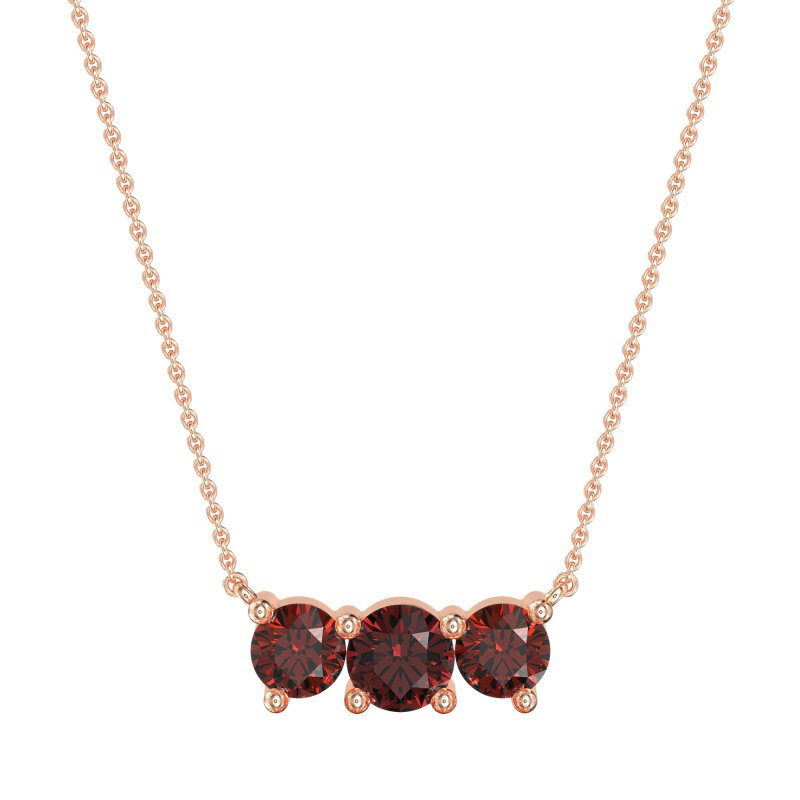 Three-stone Classic Necklace