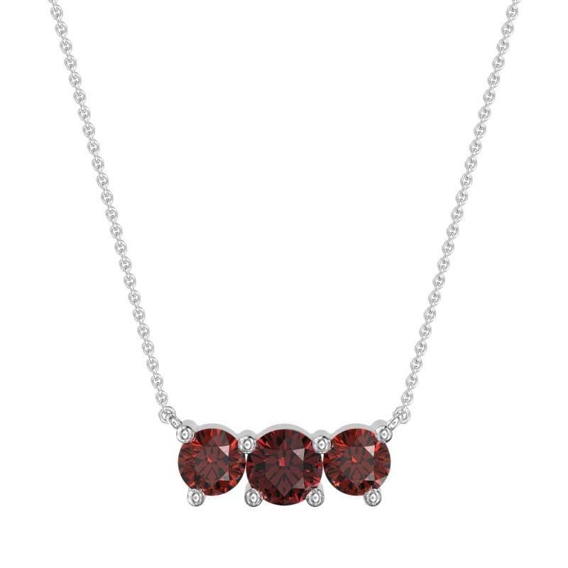 Three-stone Classic Necklace