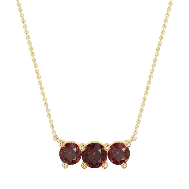 Three-stone Classic Necklace